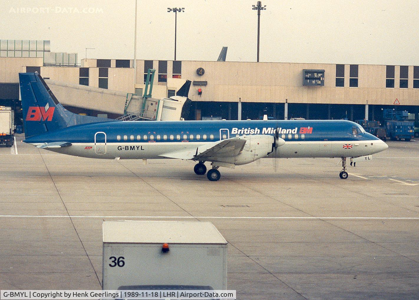 G-BMYL, 1987 British Aerospace ATP C/N 2004, British Midland