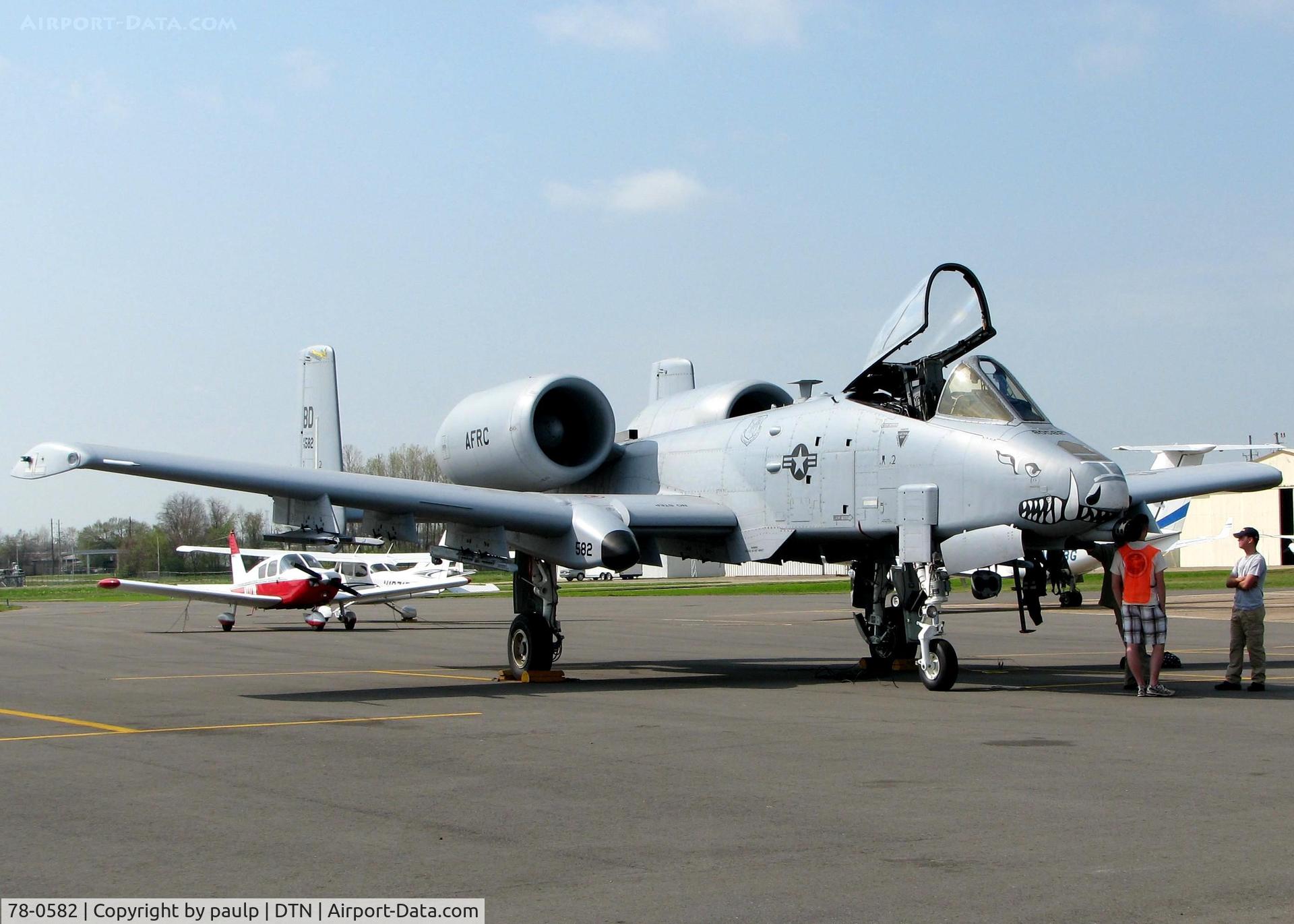 78-0582, 1978 Fairchild Republic A-10C Thunderbolt II C/N A10-0202, At Downtown Shreveport.