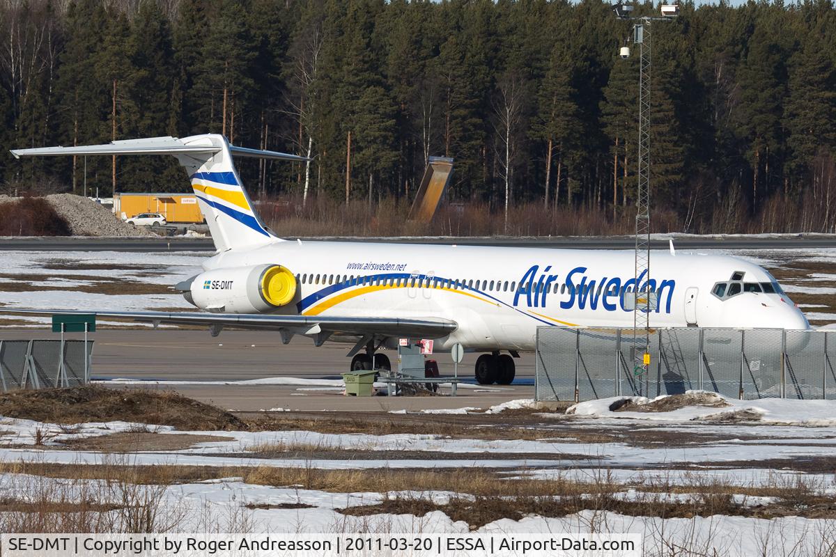 SE-DMT, 1980 McDonnell Douglas MD-81 (DC-9-81) C/N 48003, Parked at ramp K