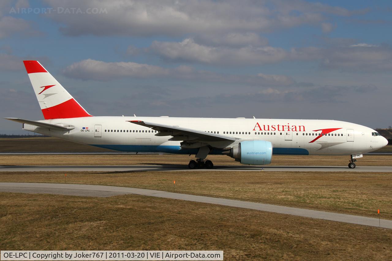 OE-LPC, 2002 Boeing 777-2Z9/ER C/N 29313, Austrian Airlines
