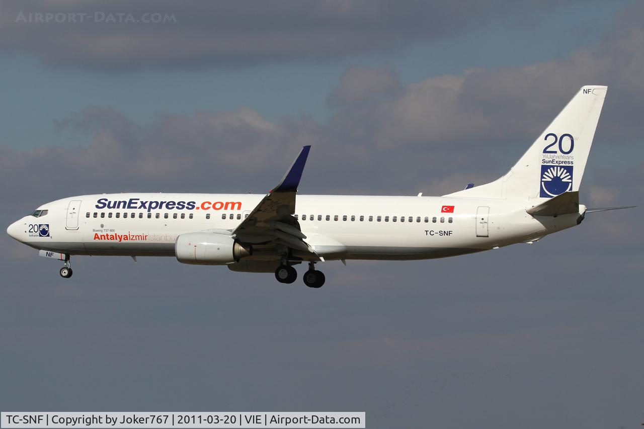 TC-SNF, 2008 Boeing 737-8HC C/N 36529, SunExpress