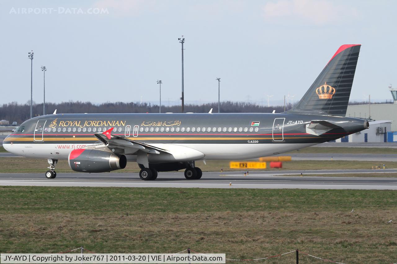 JY-AYD, Airbus A320-214 C/N 2598, Royal Jordanian Airlines