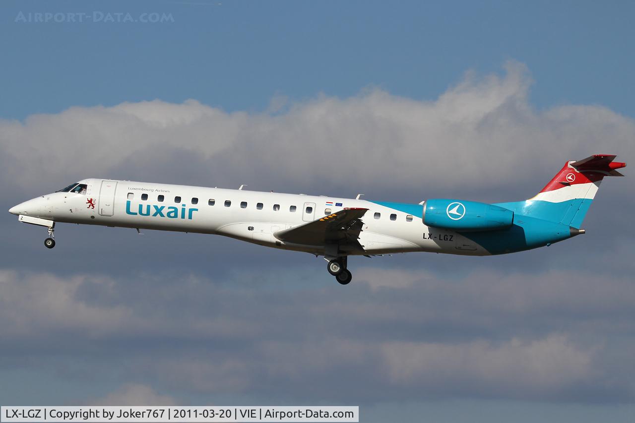 LX-LGZ, 2000 Embraer EMB-145LU (ERJ-145LU) C/N 145258, Luxair