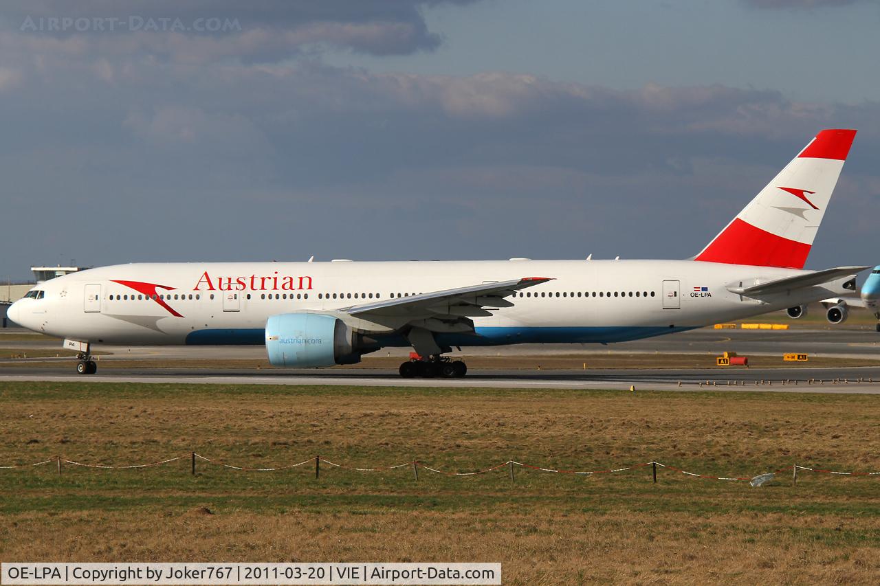 OE-LPA, 1997 Boeing 777-2Z9/ER C/N 28698, Austrian Airlines