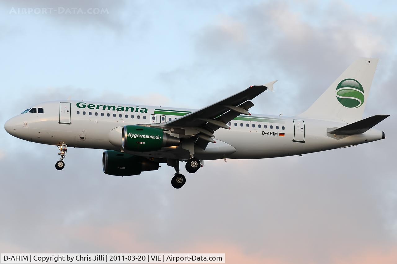 D-AHIM, 2009 Airbus A319-112 C/N 3818, Germania