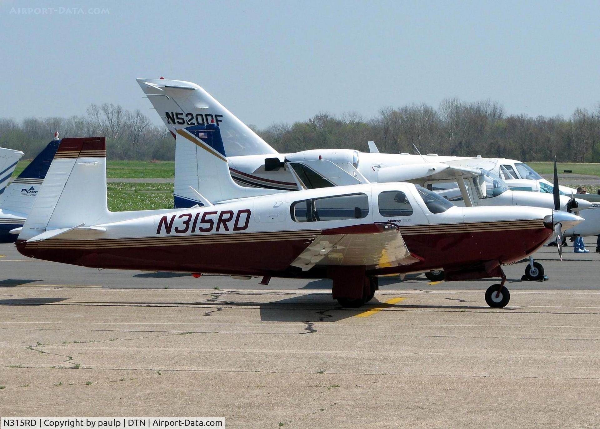 N315RD, 1996 Mooney M20M Bravo C/N 27-0216, At Downtown Shreveport.
