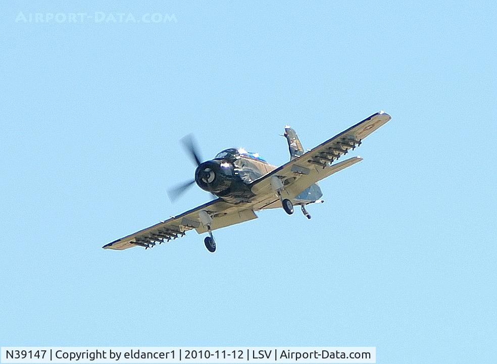 N39147, Douglas AD-5 (A-1E) Skyraider C/N 9540, Taken at Nellis Air Force Base, Nevada.