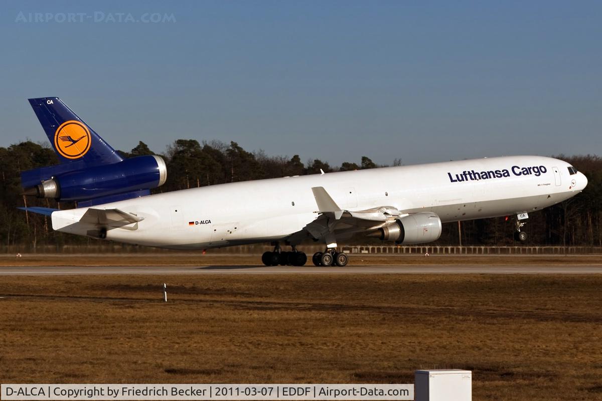 D-ALCA, 1998 McDonnell Douglas MD-11F C/N 48781, departure via RW18W