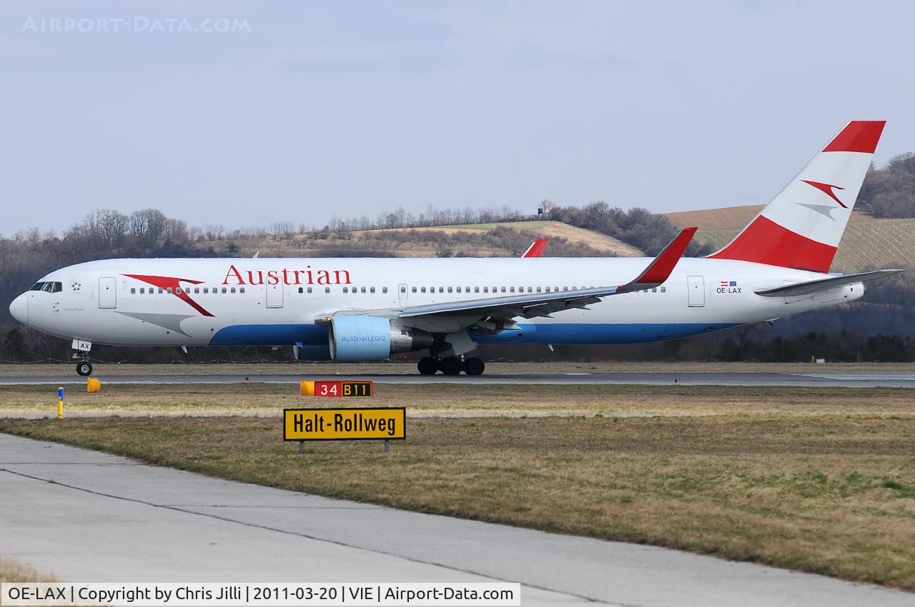 OE-LAX, 1992 Boeing 767-3Z9/ER C/N 27095, Austrian Airlines