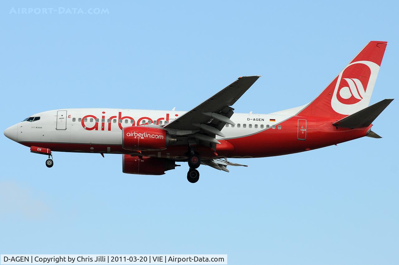 D-AGEN, 1998 Boeing 737-75B C/N 28100, Air Berlin