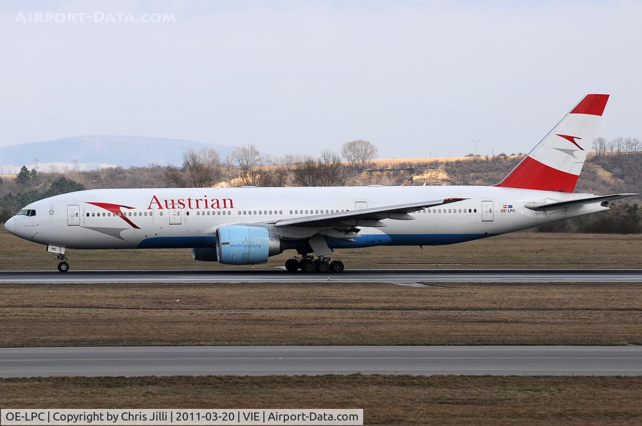 OE-LPC, 2002 Boeing 777-2Z9/ER C/N 29313, Austrian Airlines