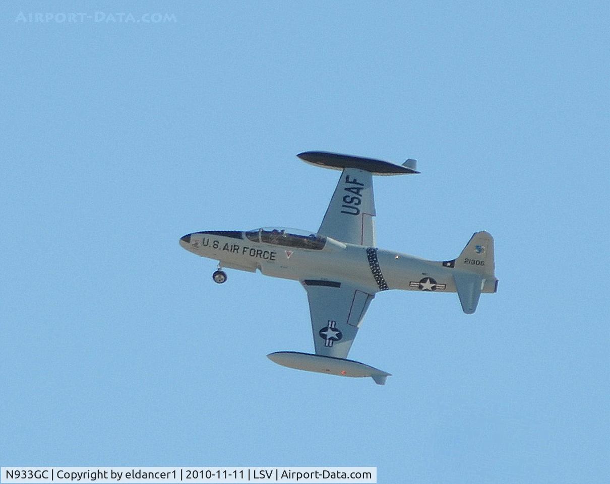 N933GC, 1954 Canadair T-33AN Silver Star 3 C/N T33-306, Taken at Nellis Air Force Base, Nevada.