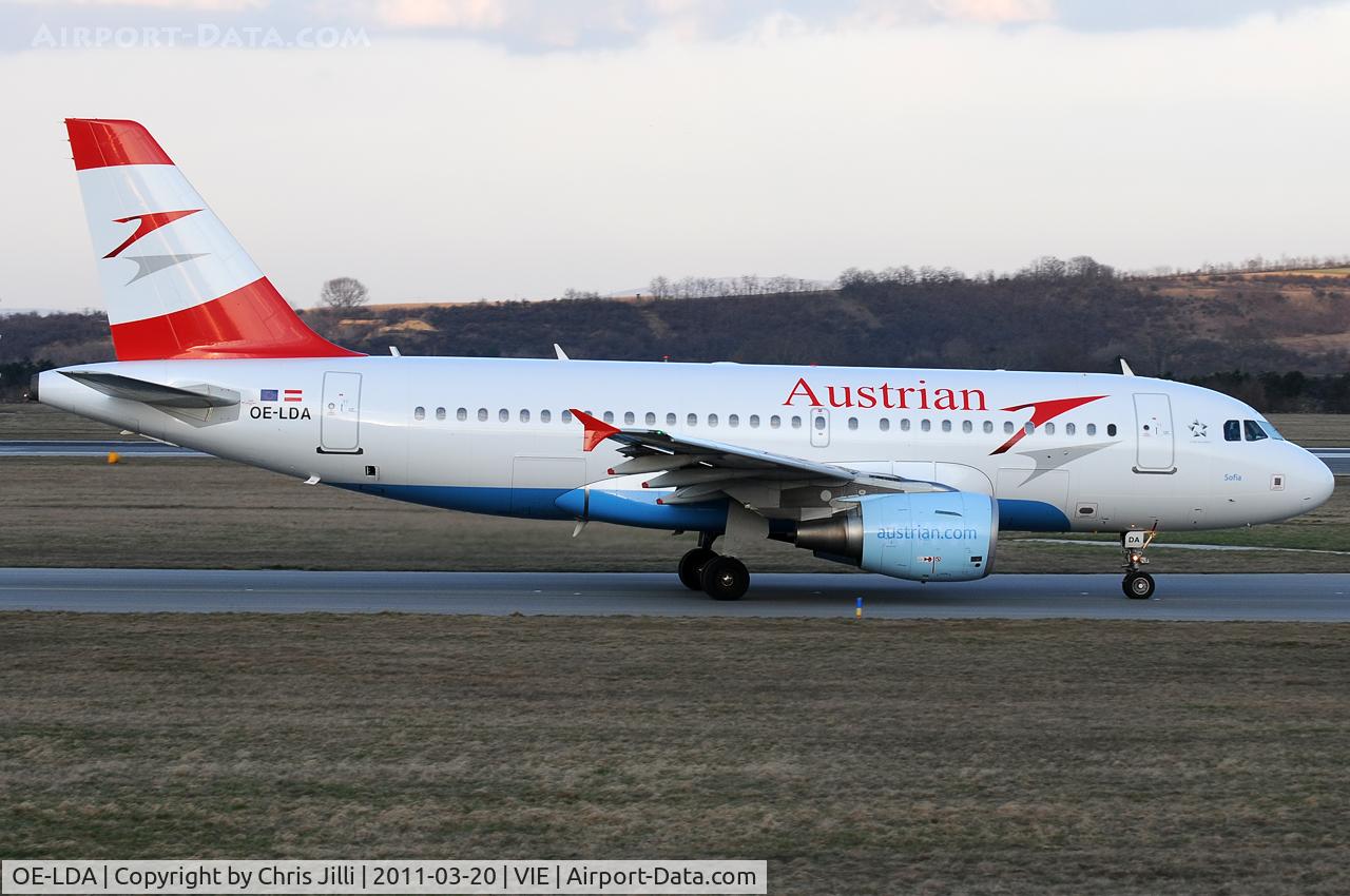 OE-LDA, 2004 Airbus A319-112 C/N 2131, Austrian Airlines