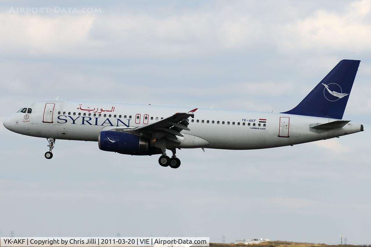 YK-AKF, 1999 Airbus A320-232 C/N 1117, Syrian