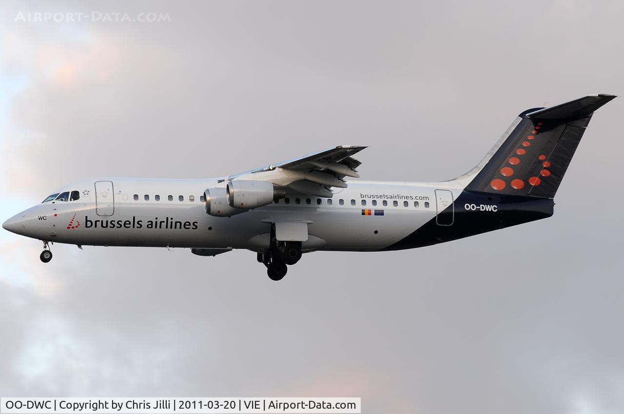 OO-DWC, 1998 British Aerospace Avro 146-RJ100 C/N E3322, Brussels