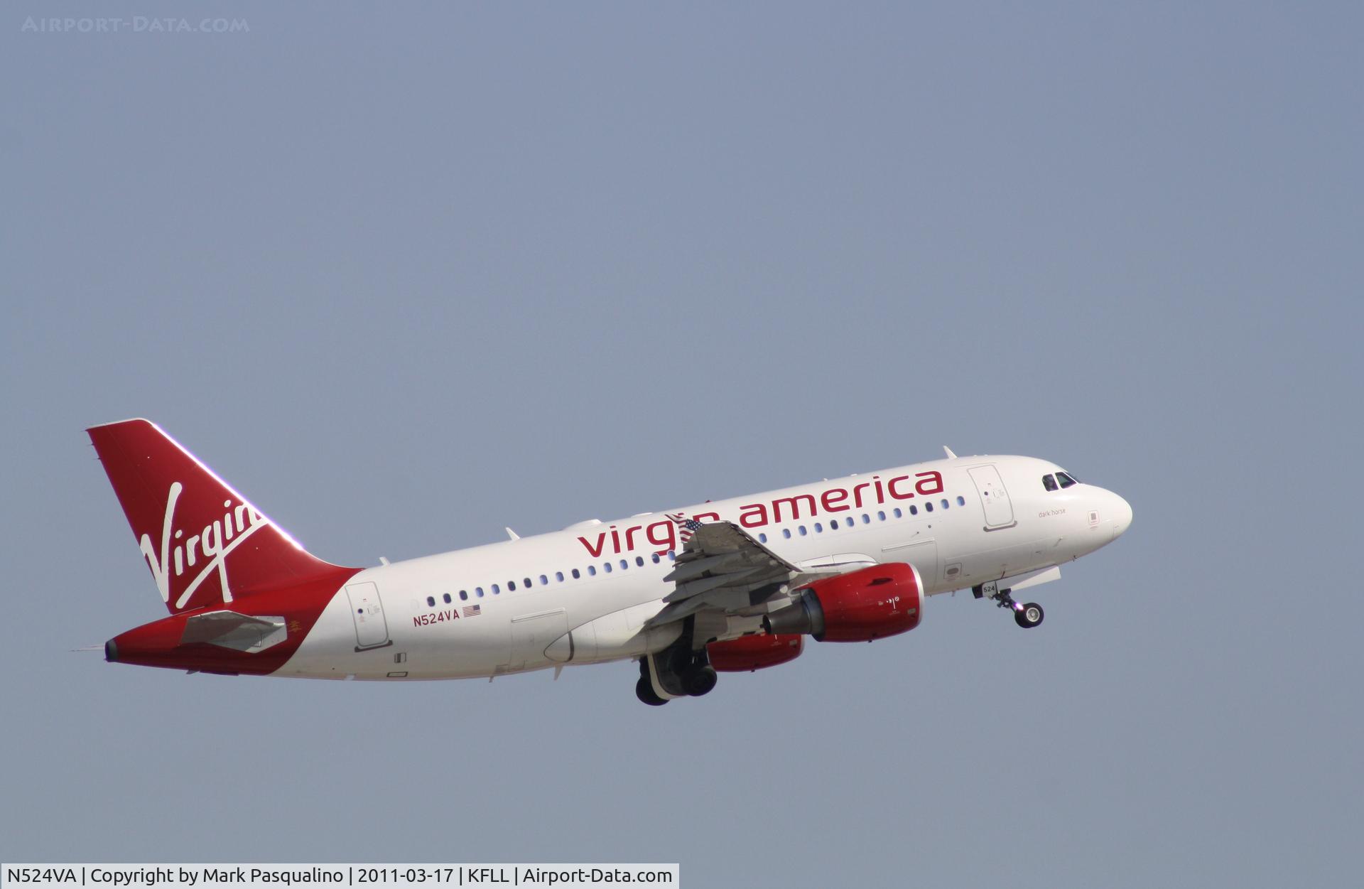 N524VA, 2007 Airbus A319-112 C/N 3204, Airbus A319