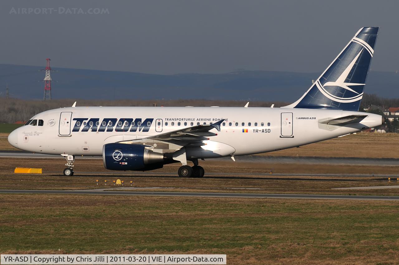 YR-ASD, 2007 Airbus A318-111 C/N 3225, TAROM