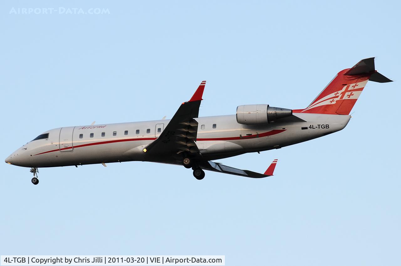 4L-TGB, 2000 Canadair CRJ-200LR (CL-600-2B19) C/N 7442, Air Zena (Georgian)