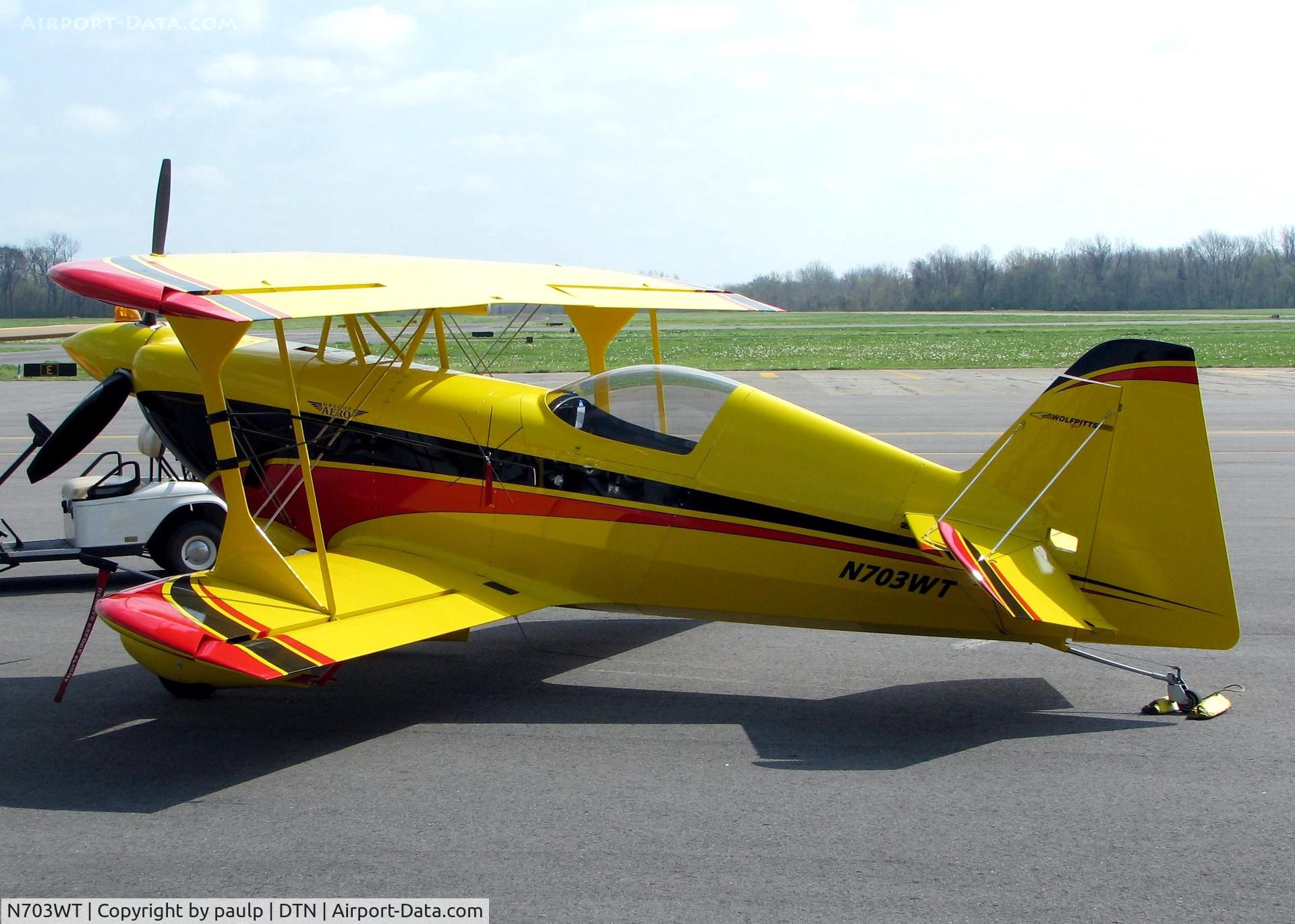 N703WT, 2008 Pitts S-1 Special C/N WPP-001, At Downtown Shreveport.