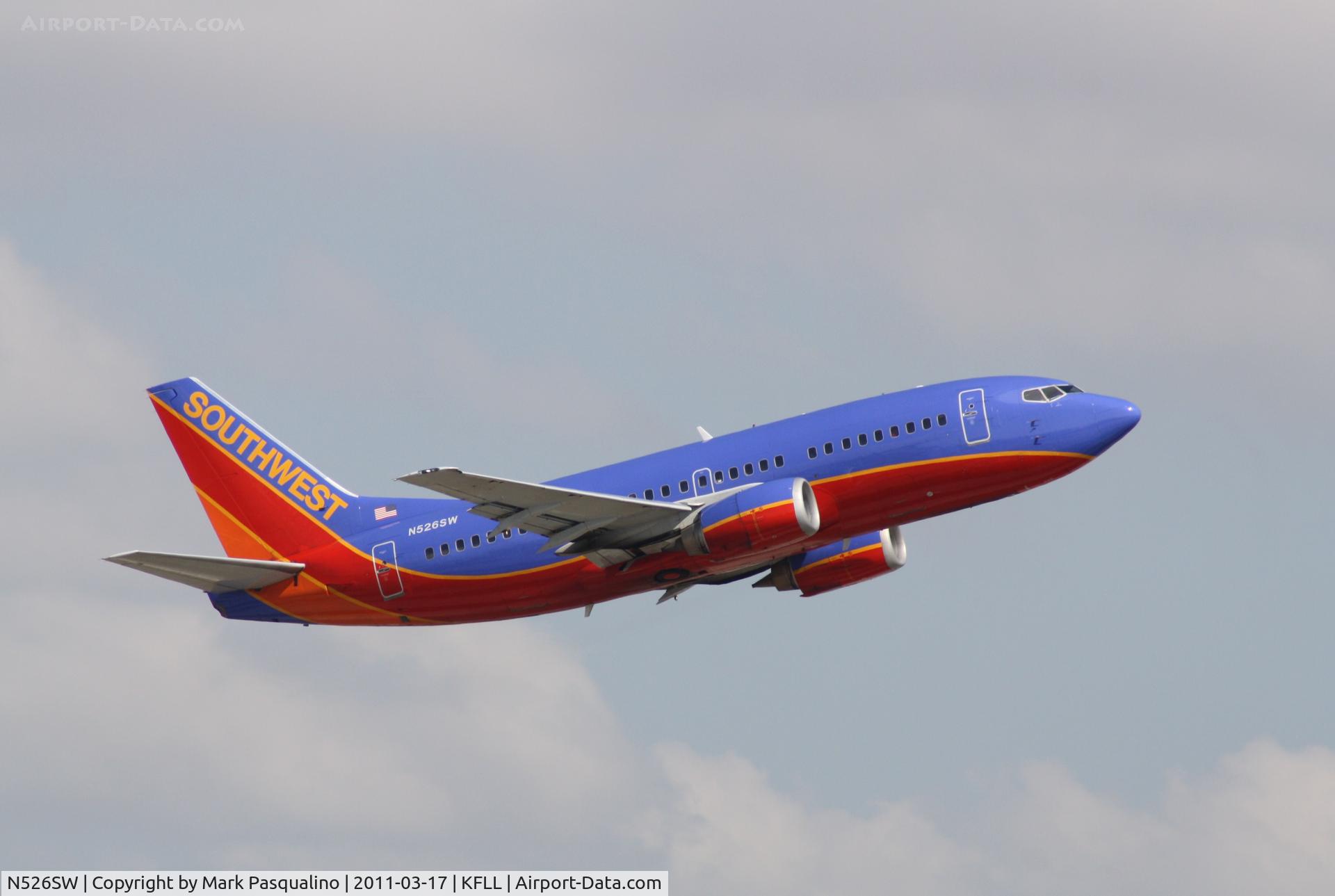 N526SW, 1992 Boeing 737-5H4 C/N 26568, Boeing 737-500