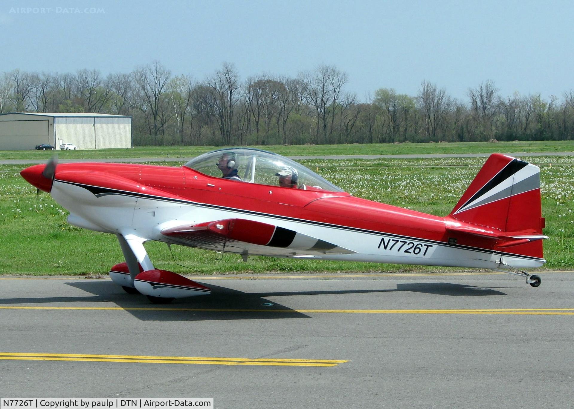 N7726T, Vans RV-4 C/N 4057, At Downtown Shreveport.