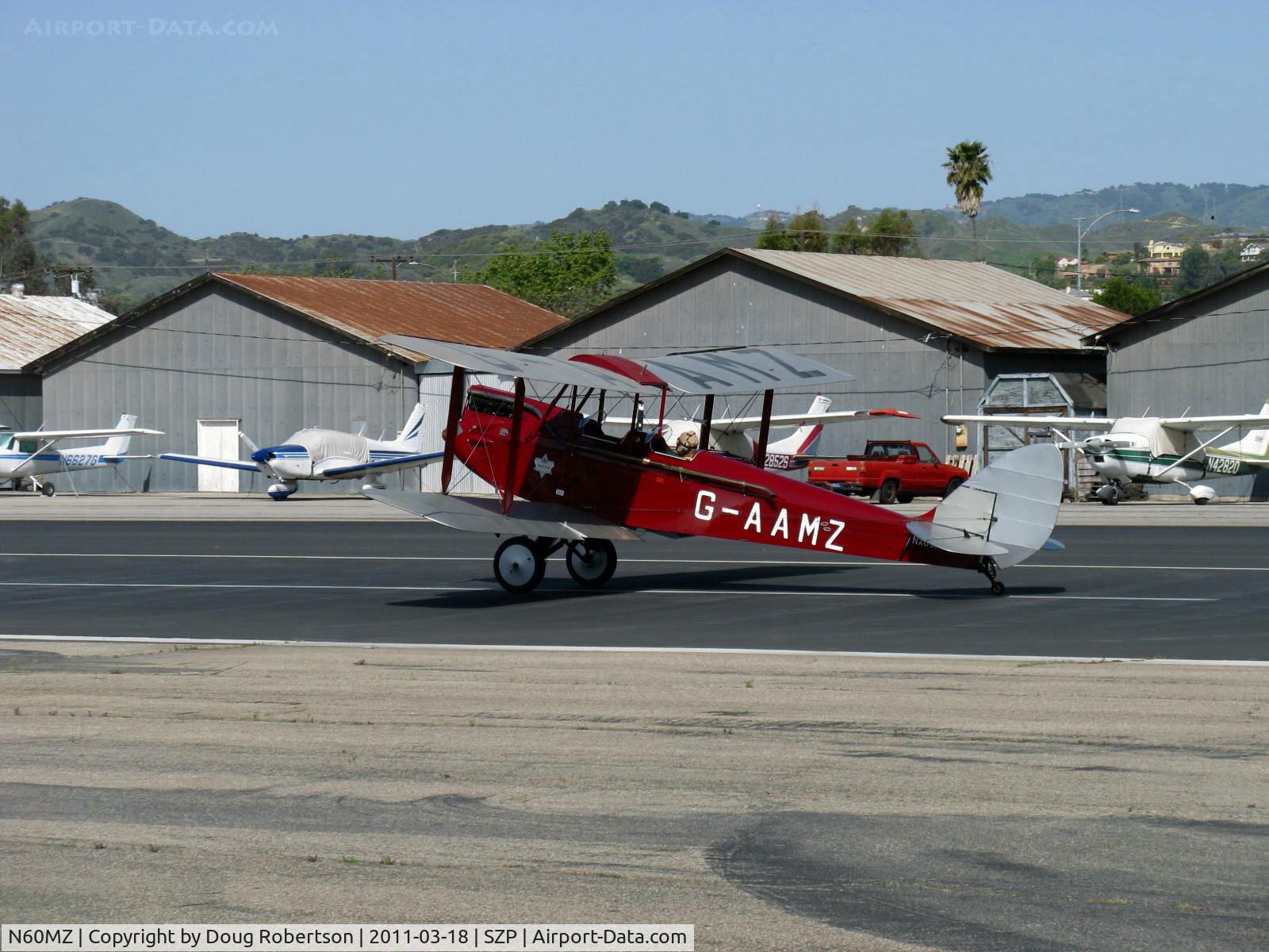 N60MZ, 1930 De Havilland DH-60G Gypsy Moth C/N 1293, 1930 DeHavilland DH.60G GIPSY MOTH, DeHavilland GIPSY II 4 cylinder inverted in-line air-cooled 120 Hp, takeoff roll Rwy 22