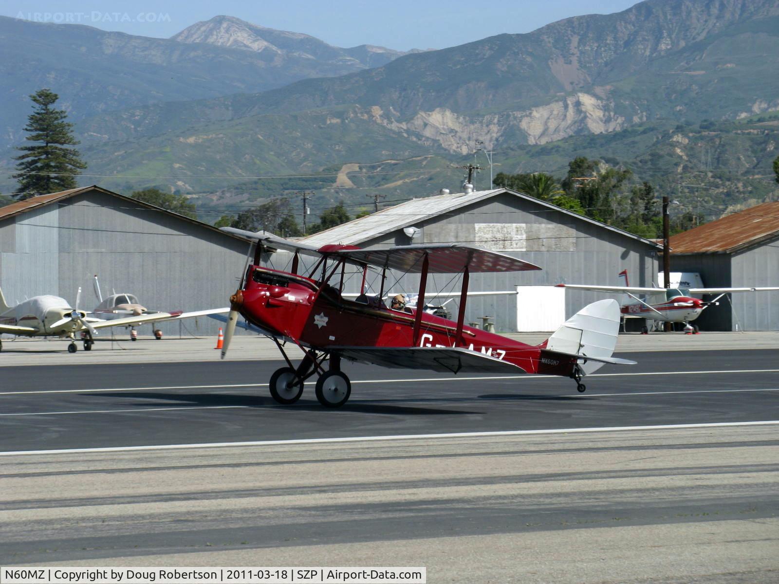 N60MZ, 1930 De Havilland DH-60G Gypsy Moth C/N 1293, 1930 DeHavilland DH.60G GIPSY MOTH, DeHavilland GIPSY II 4 cylinder inverted in-line air-cooled 120 Hp, landing roll Rwy 22