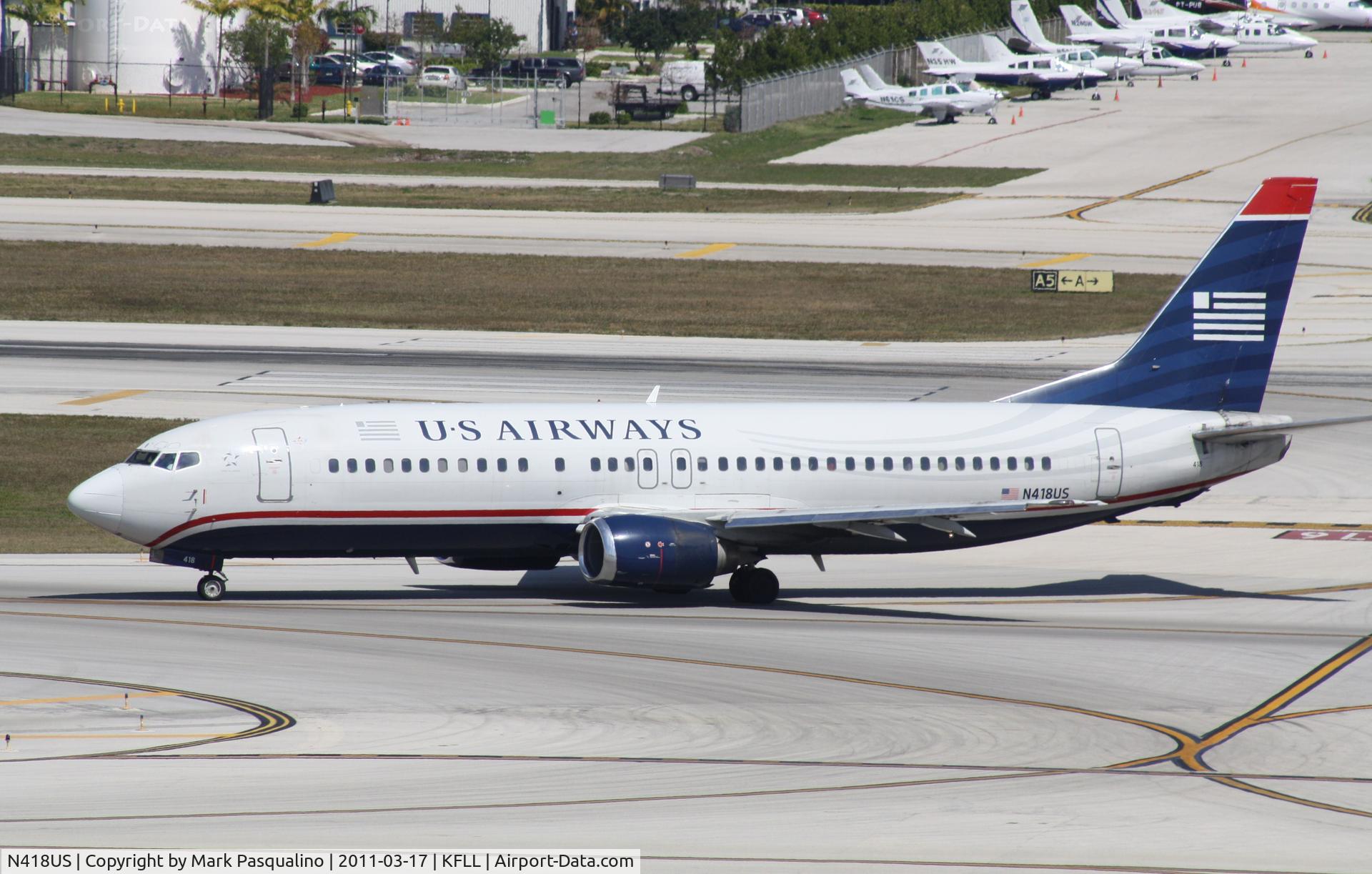N418US, 1989 Boeing 737-401 C/N 23985, Boeing 737-400