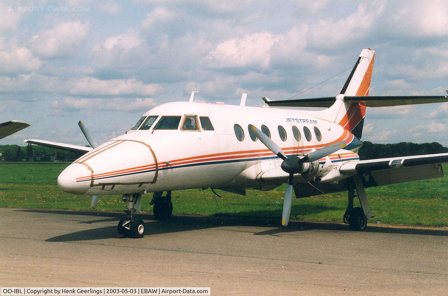 OO-IBL, 1970 Handley Page HP137 Jetstream 1 C/N 241, Deurne , may 2003
