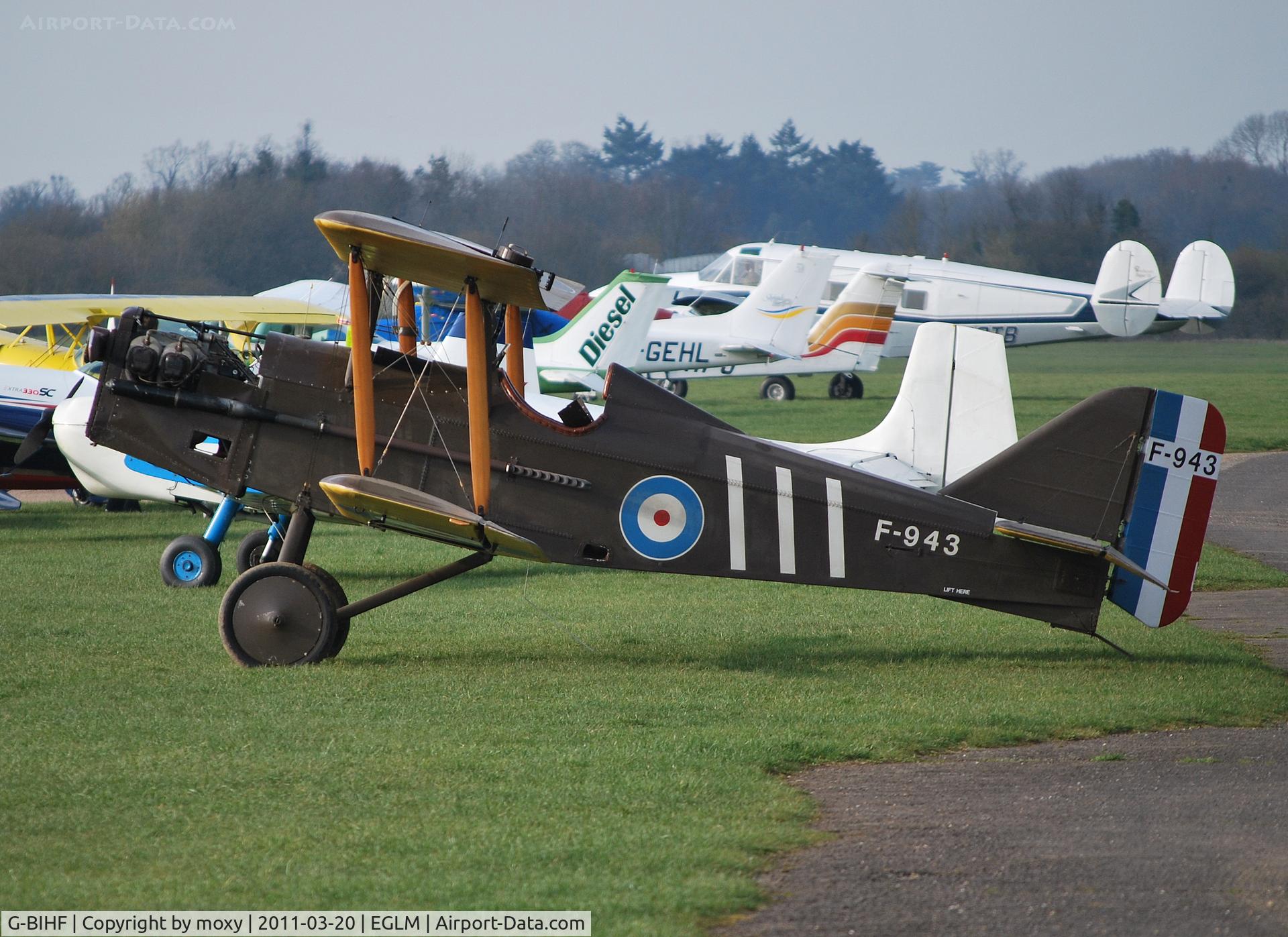 G-BIHF, 1983 Royal Aircraft Factory SE-5A Replica C/N PFA 020-10548, SE5A replica at White Waltham