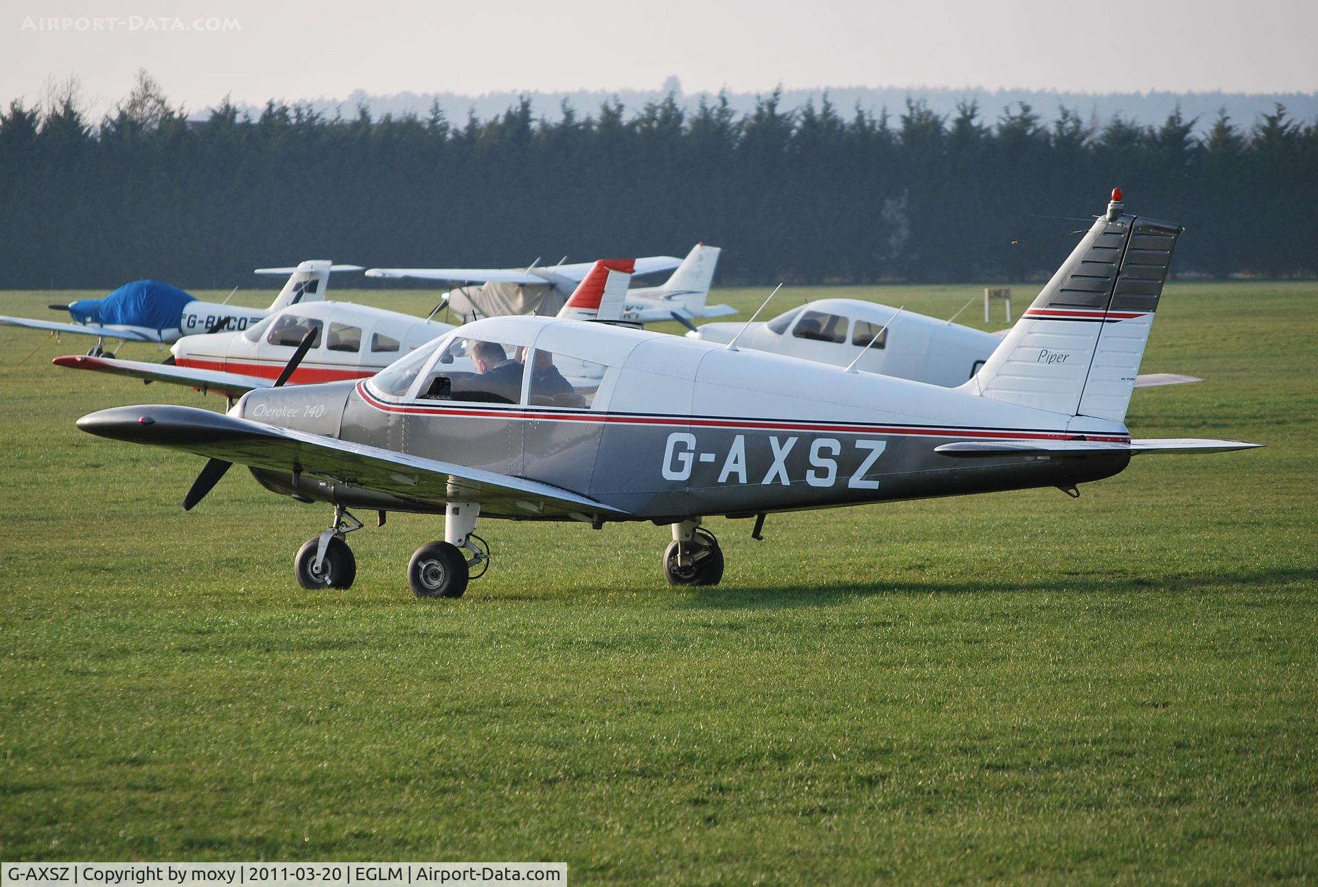 G-AXSZ, 1969 Piper PA-28-140 Cherokee C/N 28-26188, Resident Cherokee at White Waltham