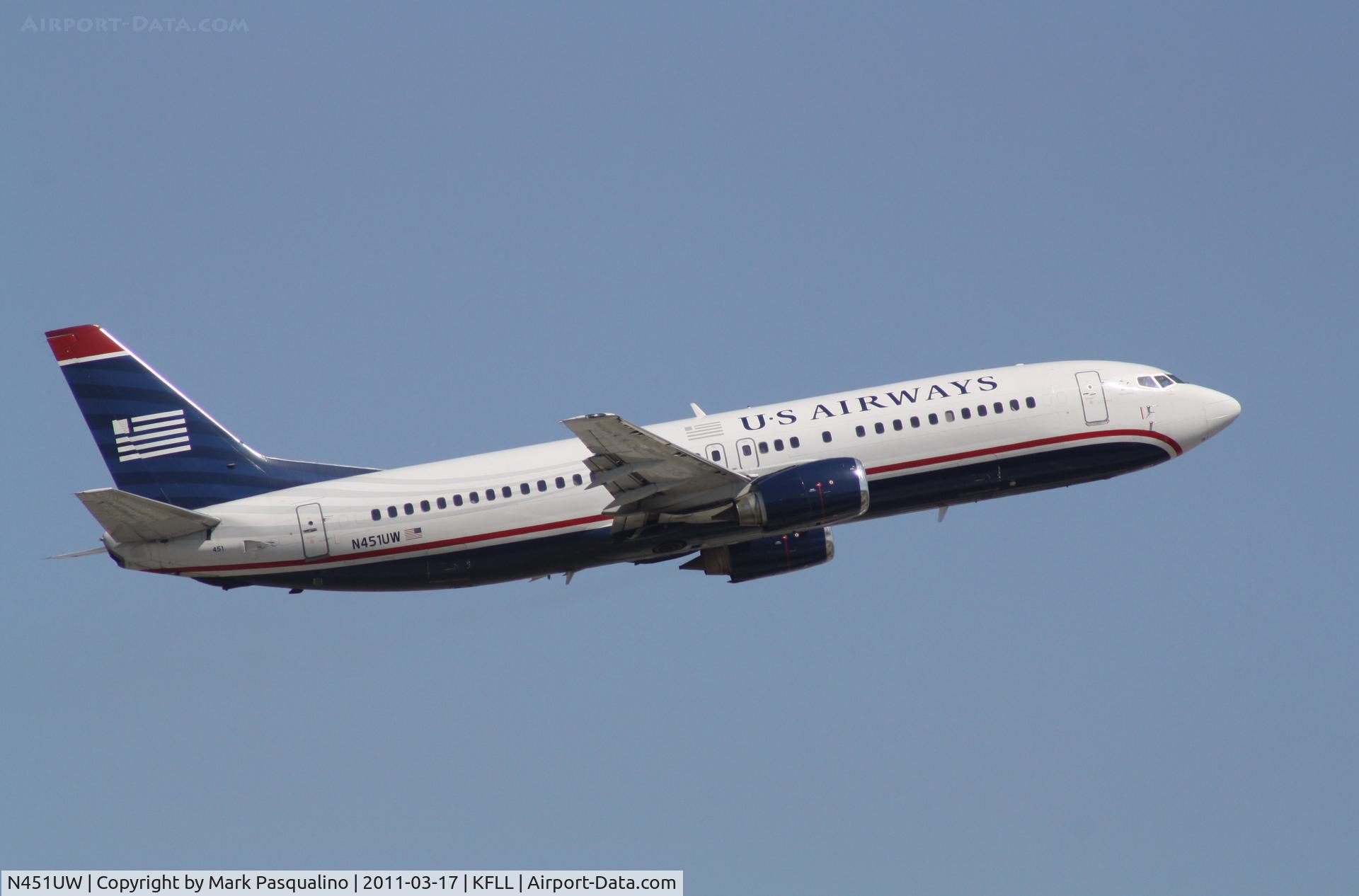 N451UW, 1990 Boeing 737-4B7 C/N 24934, Boeing 737-400
