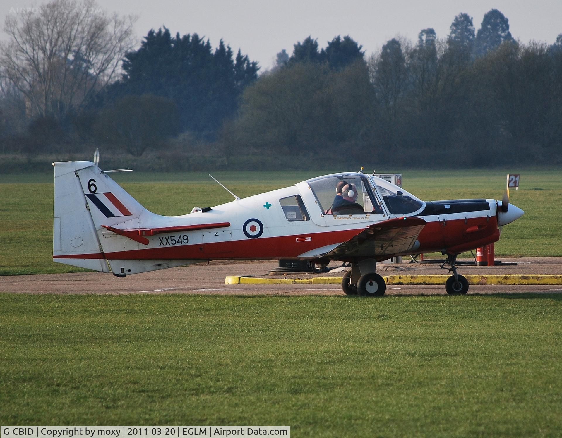 G-CBID, 1974 Scottish Aviation Bulldog T.1 C/N BH.120/242, Ex RAF Bulldog at White Waltham