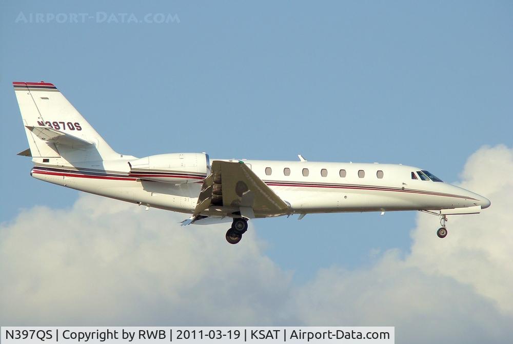N397QS, 2007 Cessna 680 Citation Sovereign C/N 680-0144, Landing 12R, San Antonio