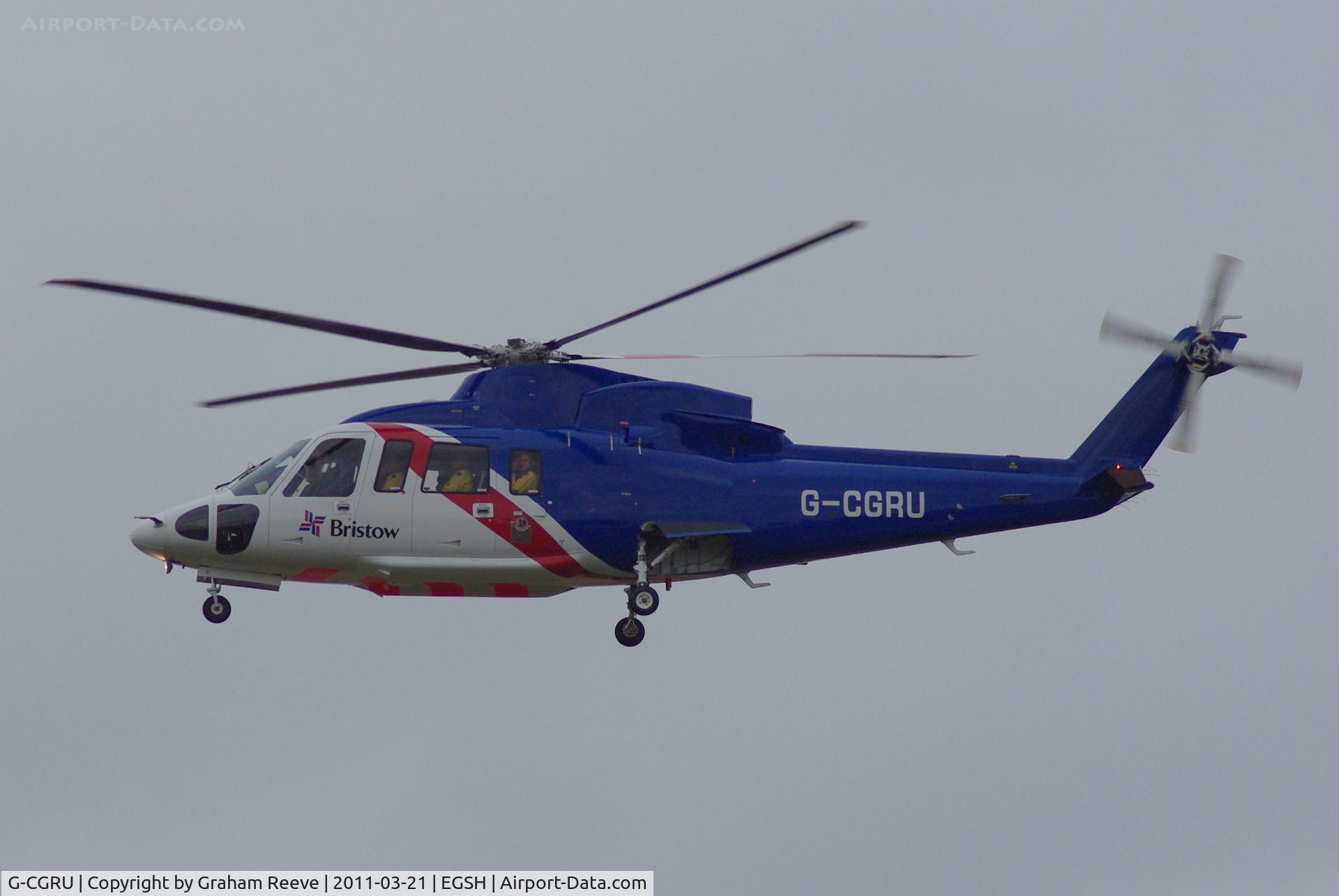 G-CGRU, 2007 Sikorsky S-76C C/N 760656, New to Norwich.