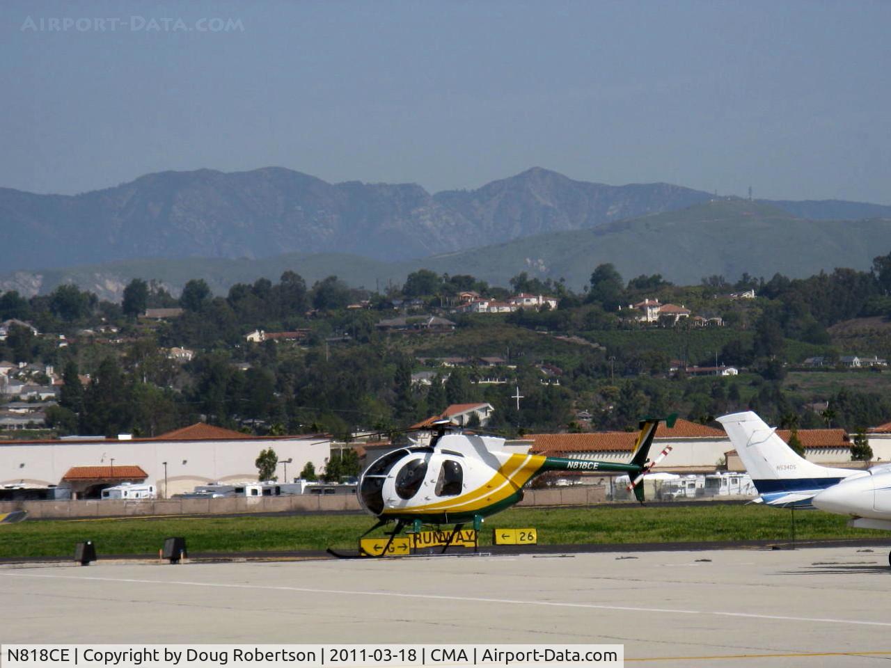 N818CE, 1981 Hughes 369D C/N 610983D, 1981 Hughes 369D, one Allison 250 C20 derated to 250 shp, in the colors of Southern California Edison Co.