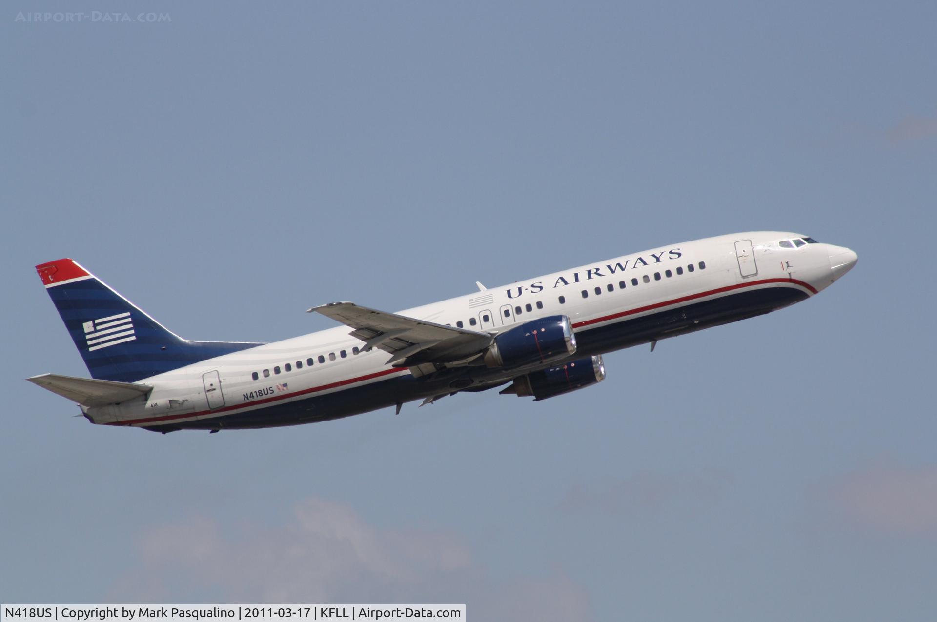 N418US, 1989 Boeing 737-401 C/N 23985, Boeing 737-400