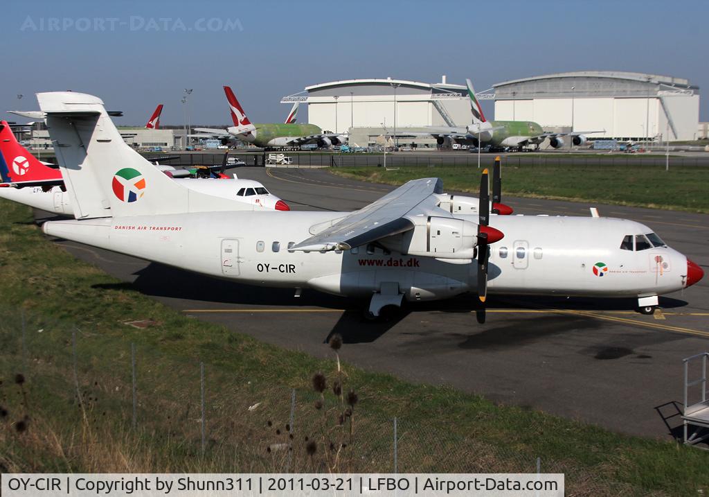 OY-CIR, 1988 ATR 42-312 C/N 107, Parked at Latecoere Aeroservices facility...