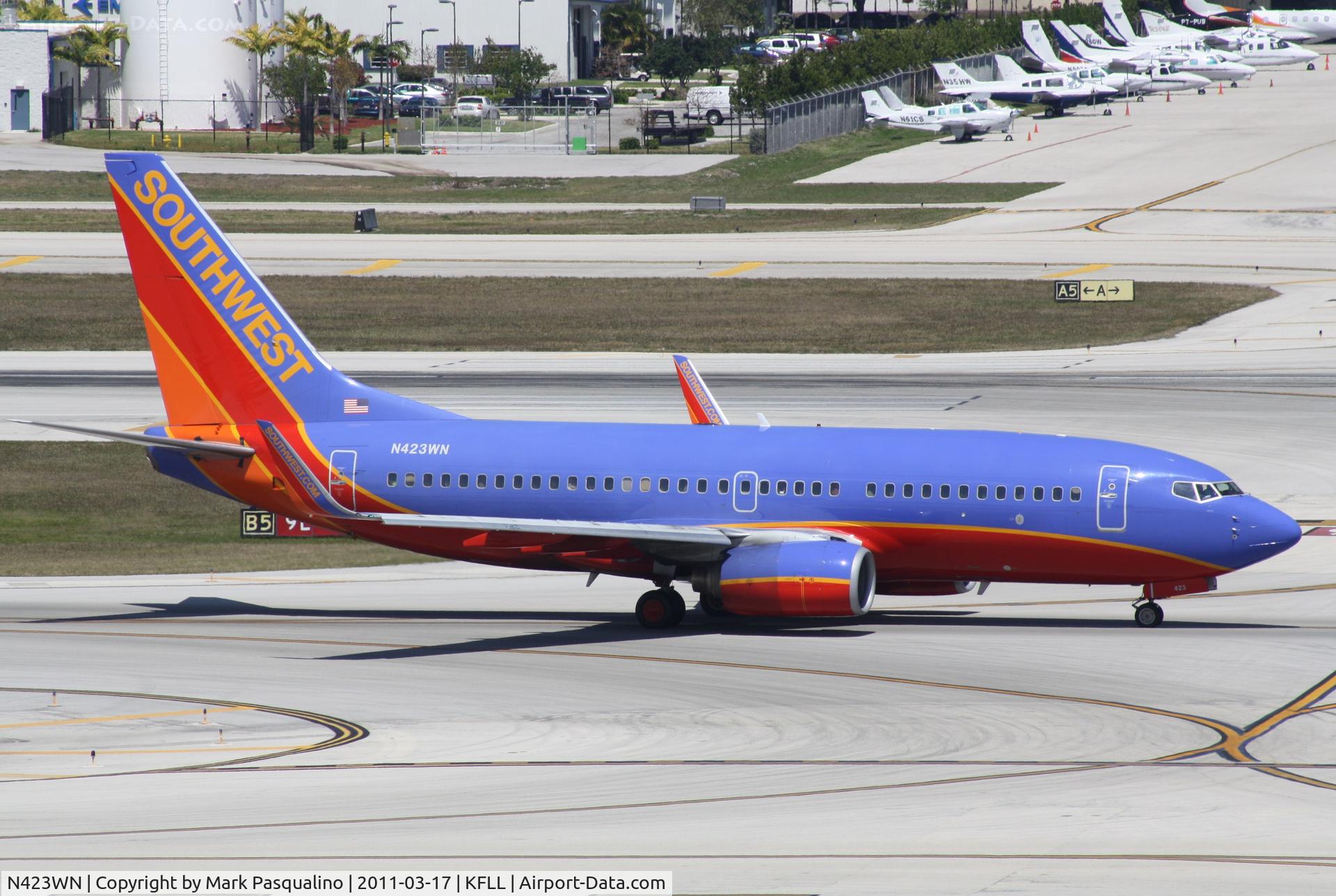 N423WN, 2002 Boeing 737-7H4 C/N 29827, Boeing 737-700