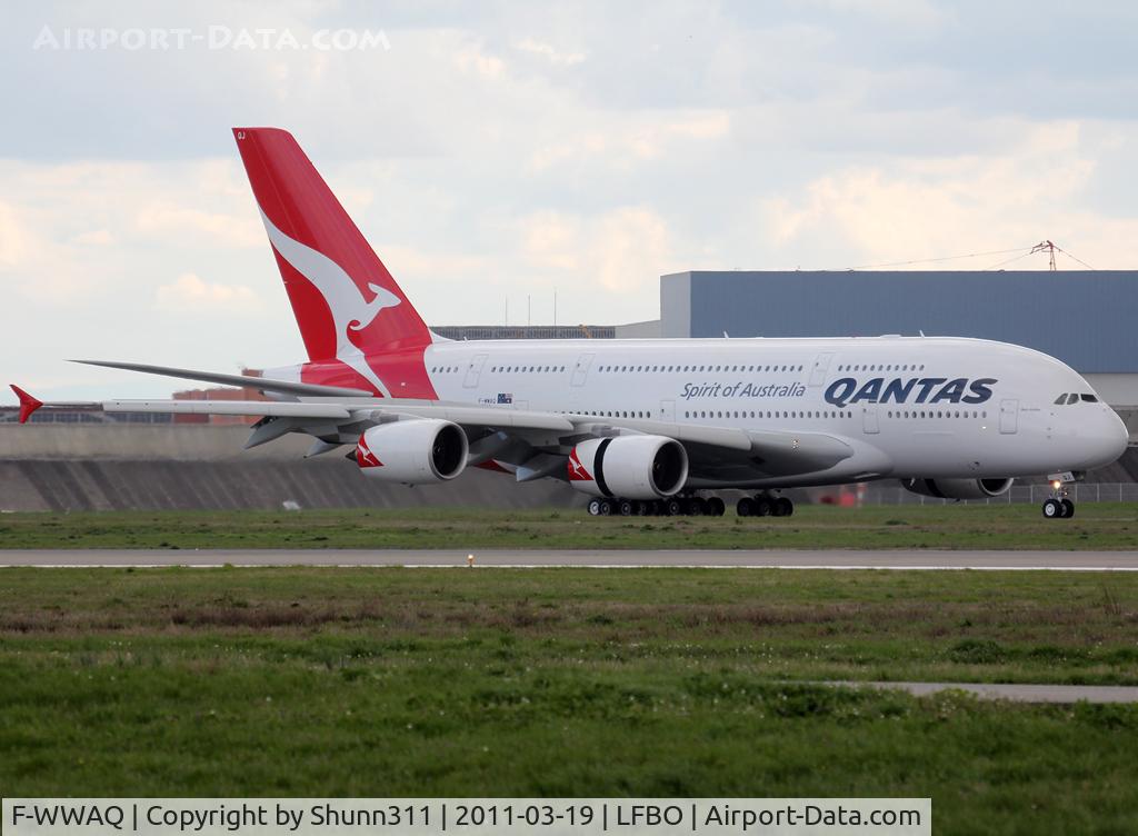 F-WWAQ, 2010 Airbus A380-842 C/N 062, C/n 0062 - To be VH-OQJ