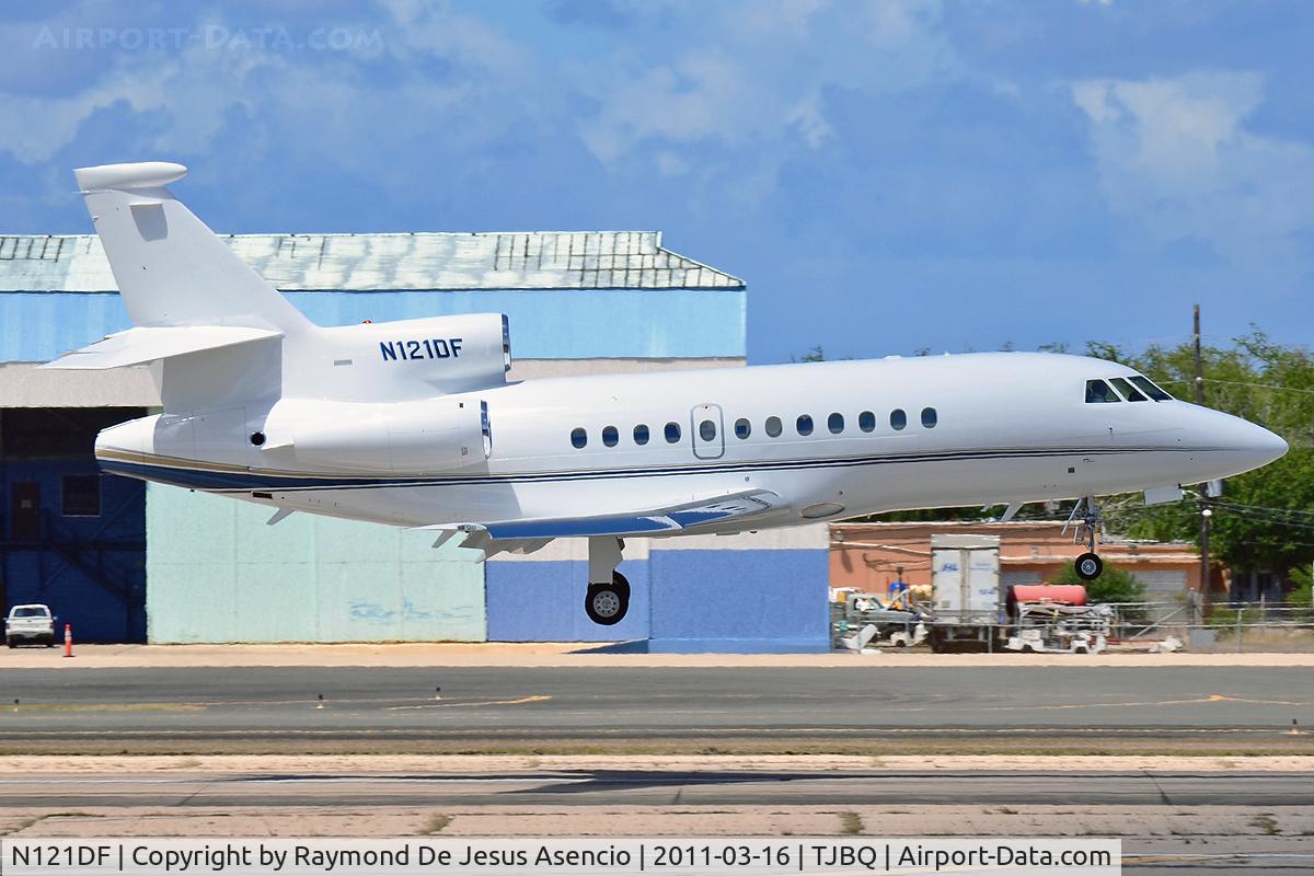 N121DF, 2002 Dassault Falcon 900EX C/N 113, Landing Runway 08 BQN...