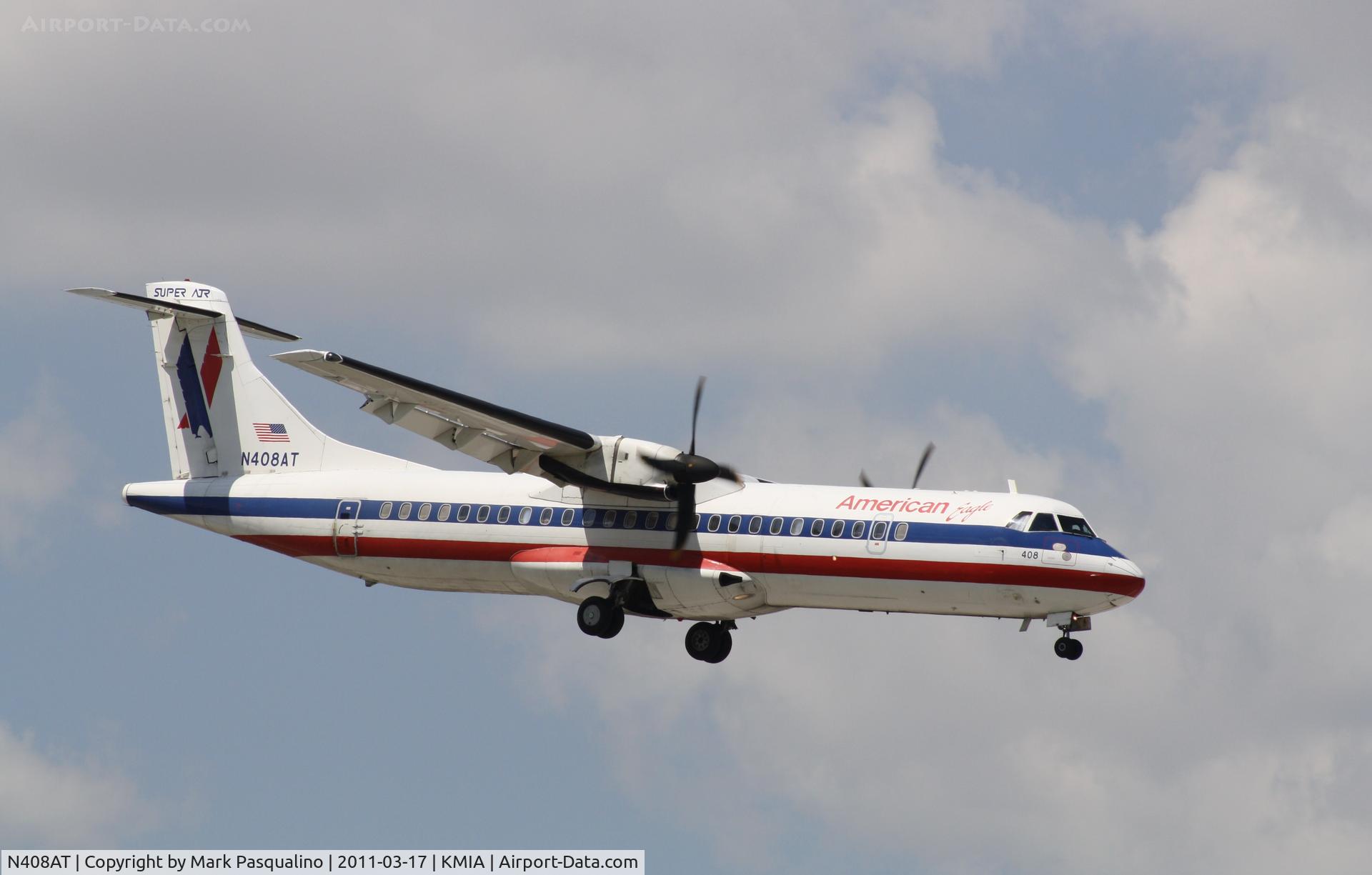 N408AT, 1994 ATR 72-212 C/N 408, ATR 72-200