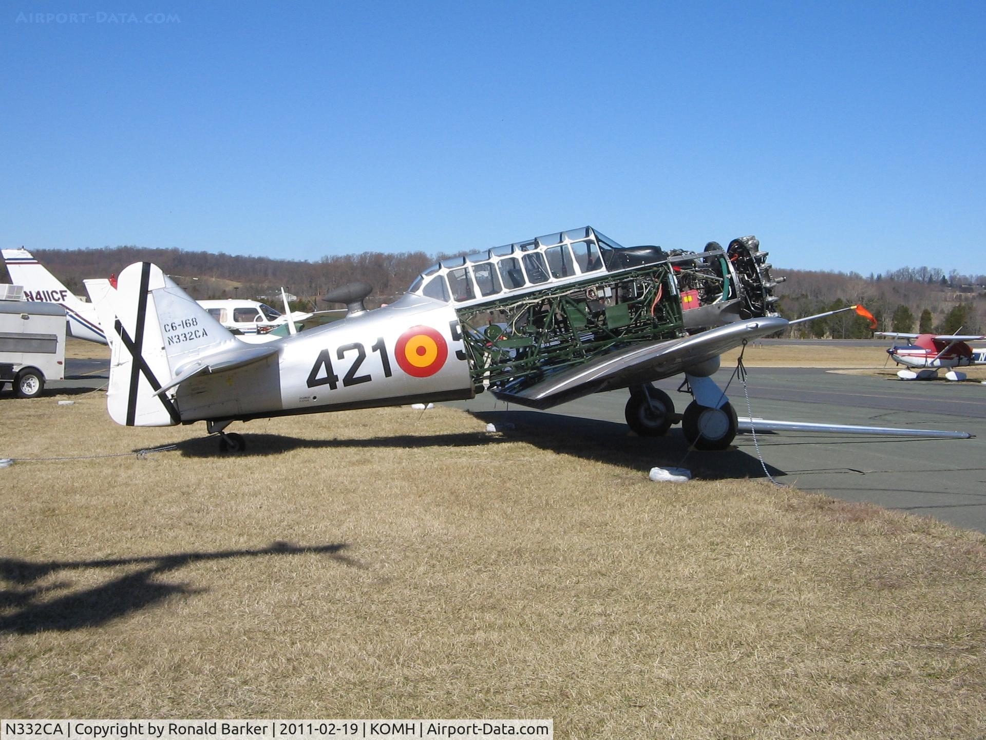 N332CA, 1944 North American T-6G Texan C/N 168-409, Orange County Airport, VA