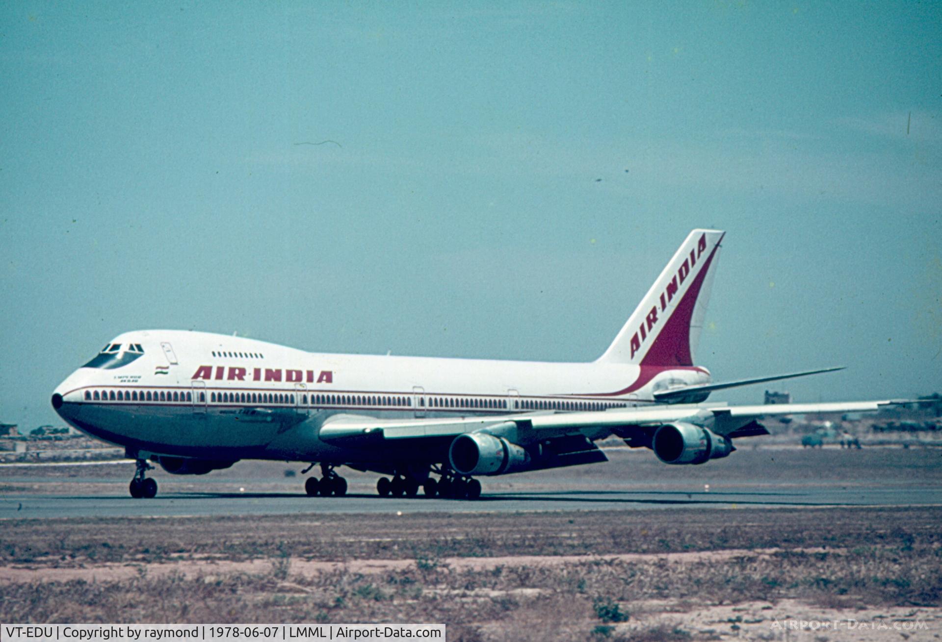 VT-EDU, 1975 Boeing 747-237B C/N 21182, B747 VT-EDU Air India