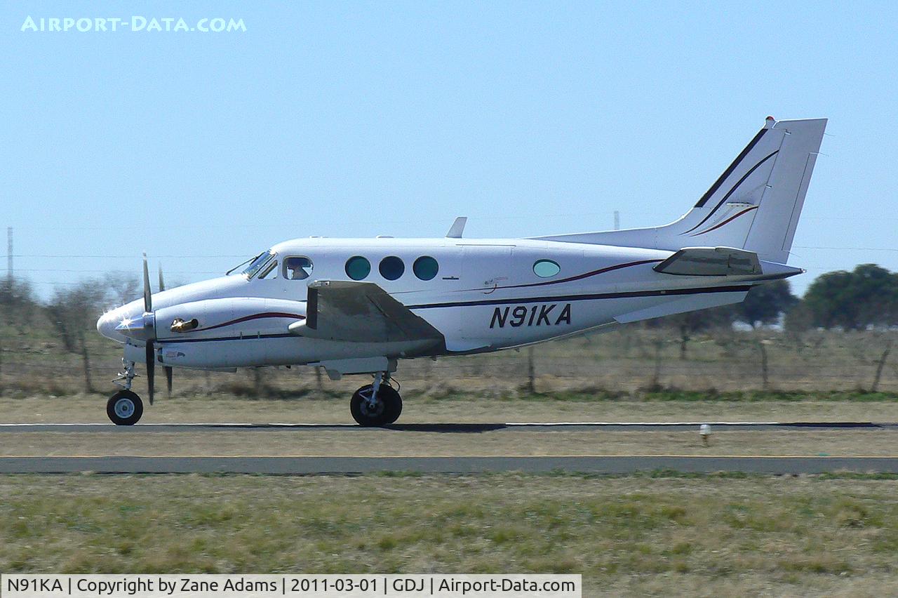 N91KA, Beech C90 King Air C/N LJ-1232, At Granbury Municpal