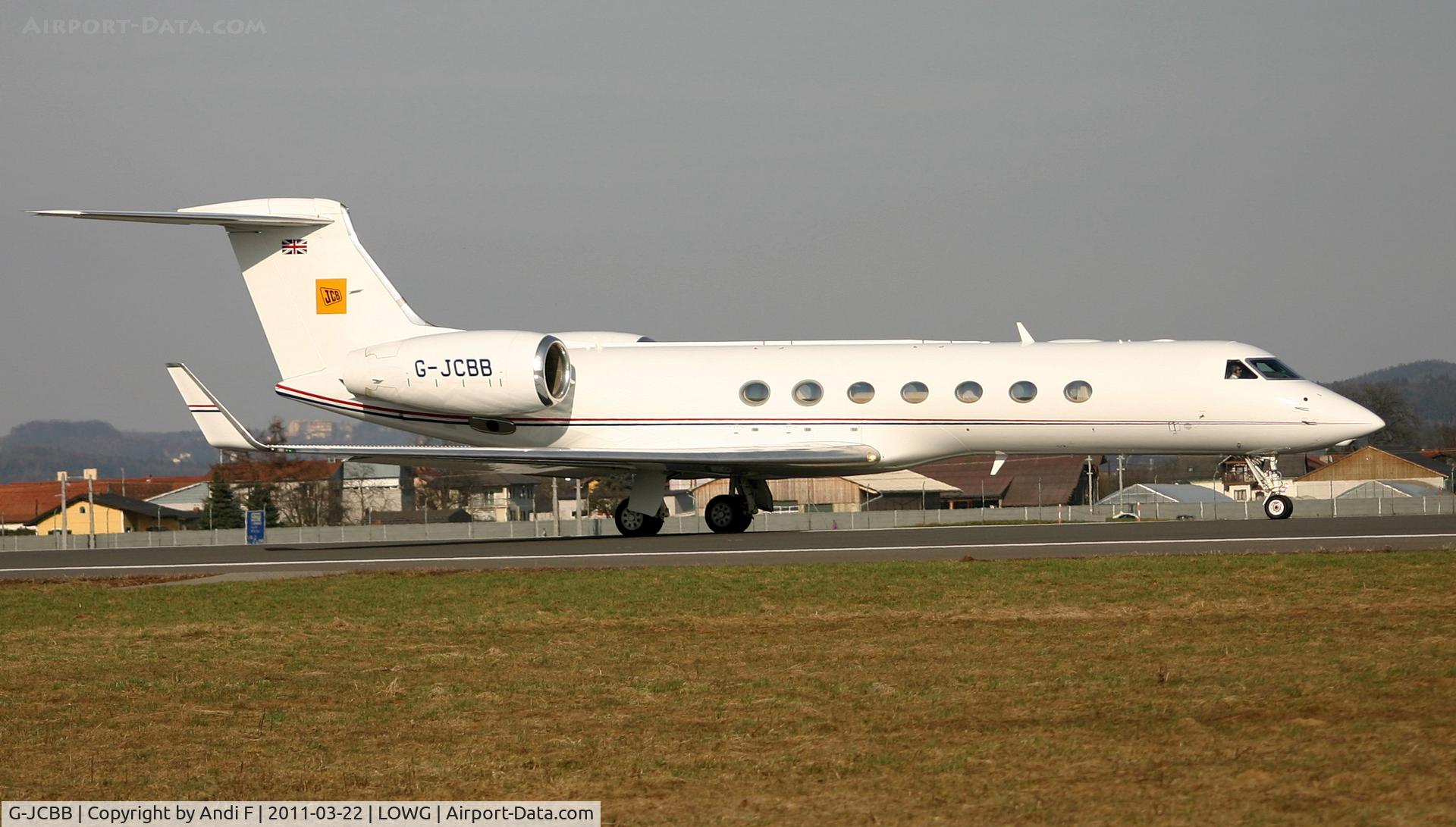 G-JCBB, 2008 Gulfstream Aerospace GV-SP (G550) C/N 5186, JCB Aviation Department Gulfstream G550