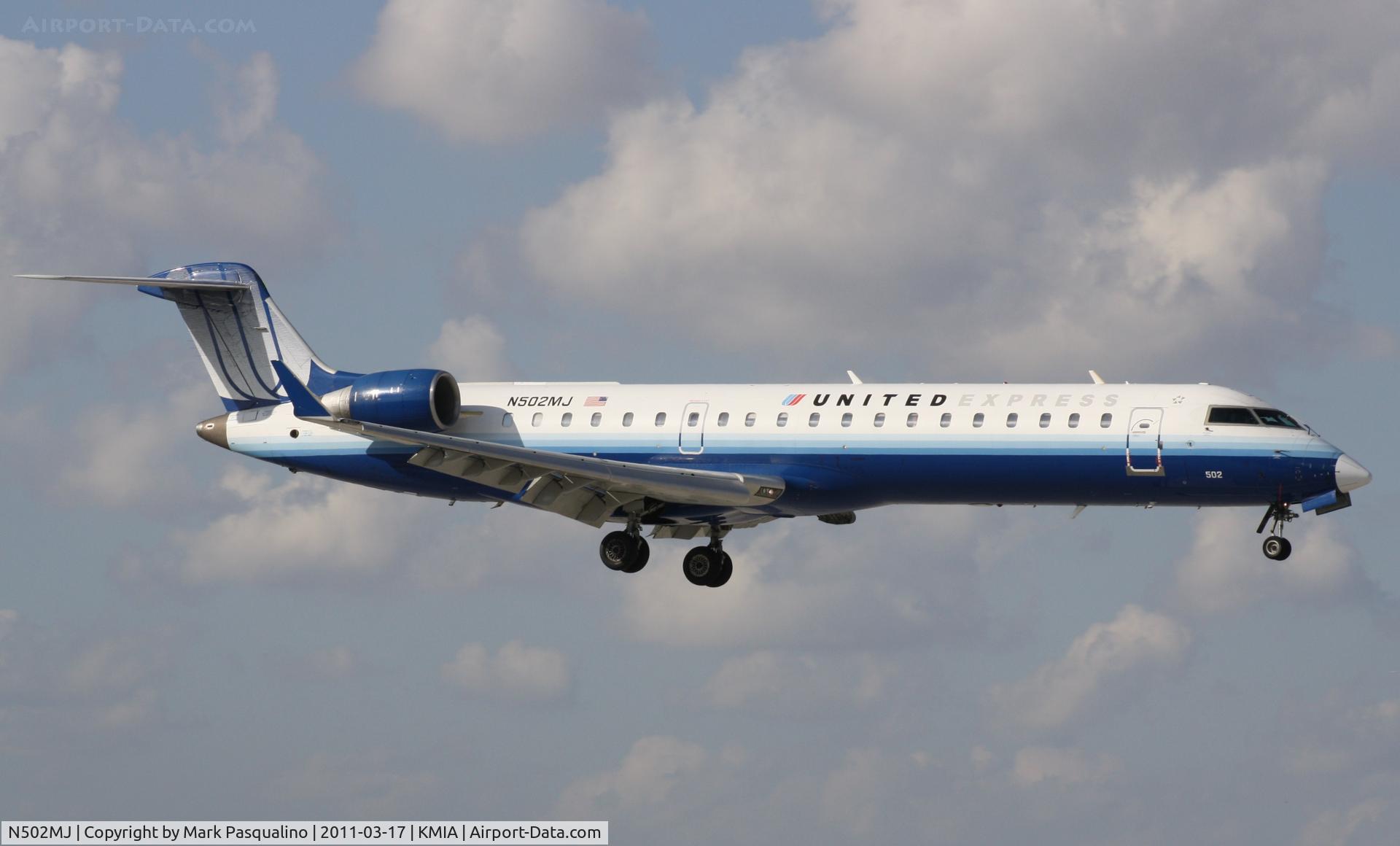 N502MJ, 2002 Bombardier CRJ-700 (CL-600-2C10) Regional Jet C/N 10050, CL-600-2C10