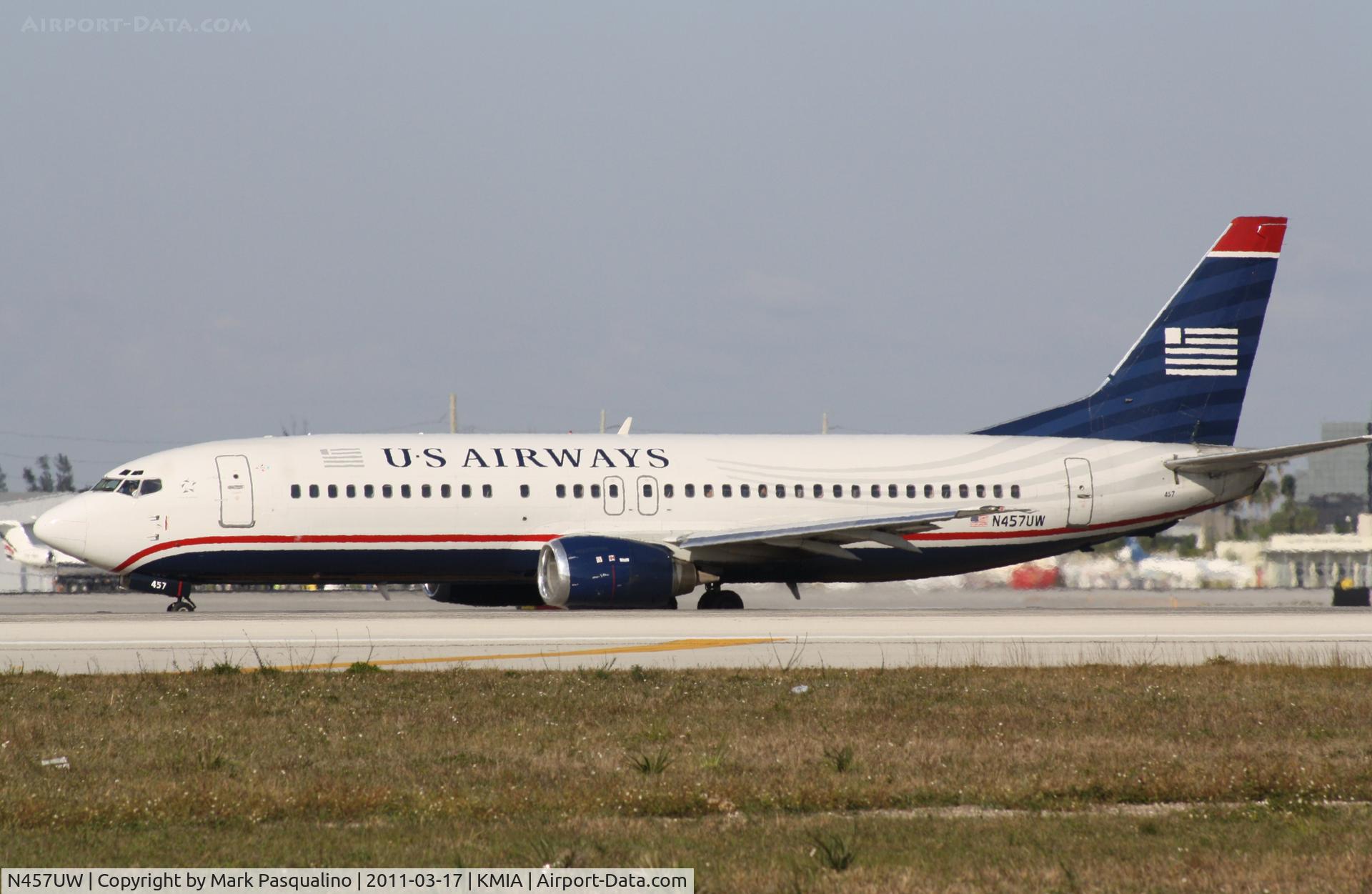 N457UW, 1991 Boeing 737-4B7 C/N 25021, Boeing 737-400