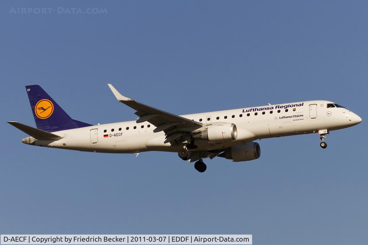 D-AECF, 2010 Embraer 190LR (ERJ-190-100LR) C/N 19000359, on final