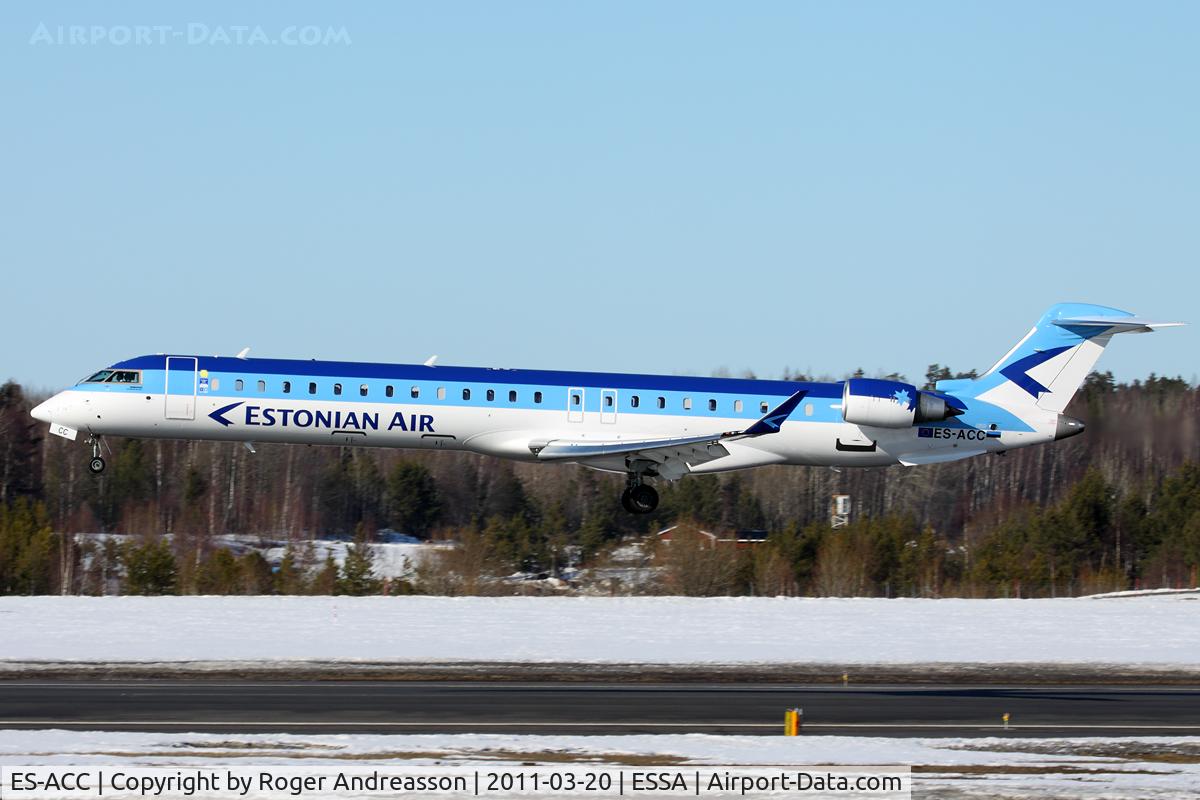 ES-ACC, 2011 Bombardier CRJ-900LR (CL-600-2D24) C/N 15262, Estonian Air
